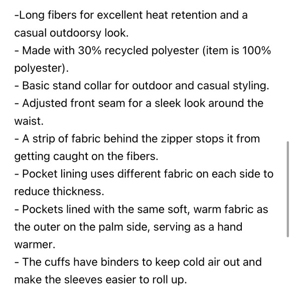 Uniqlo fluffy yarn fleece full zip jacket - Picture 8 of 9